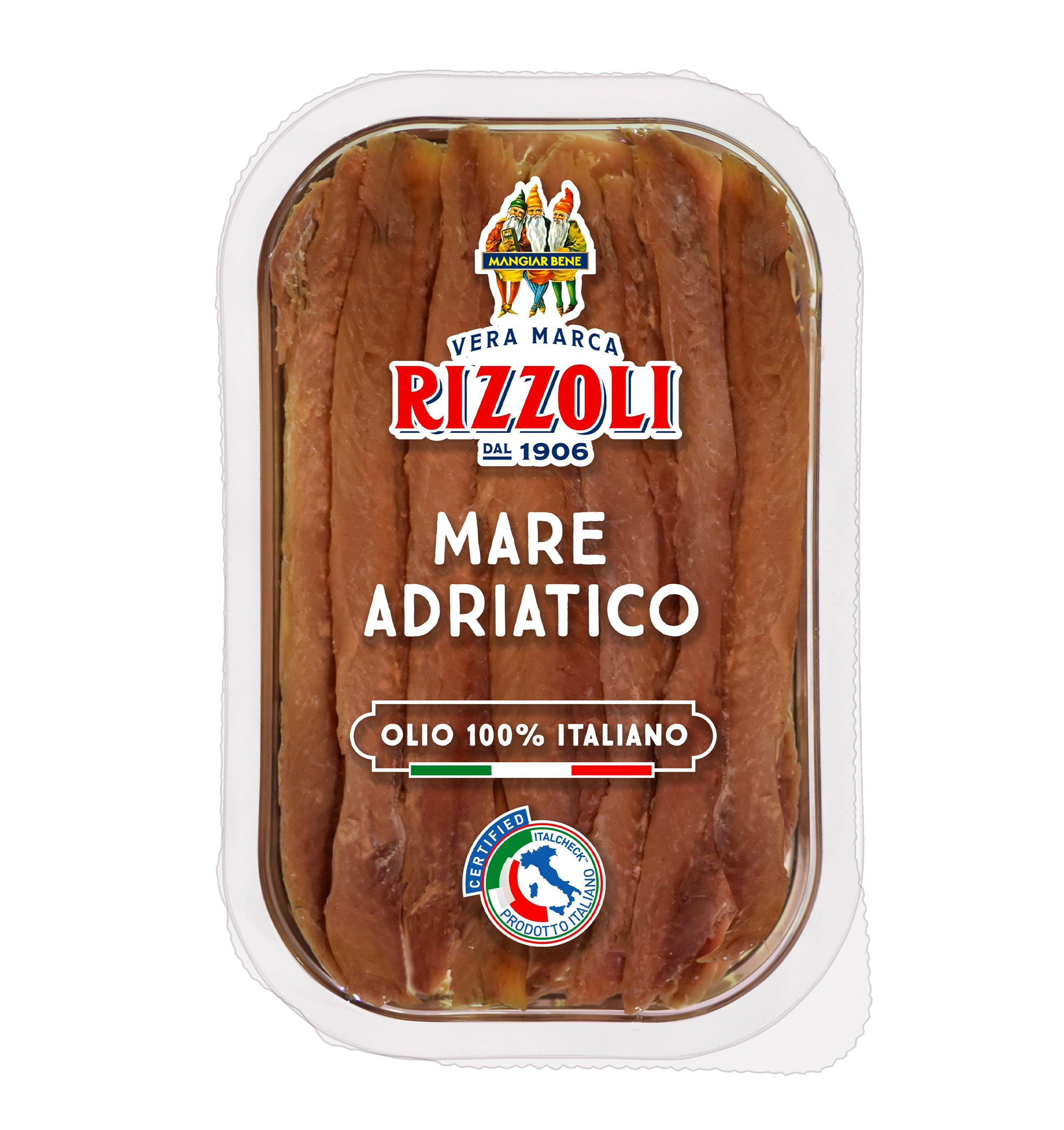 Filetti di Alici del Mar Adriatico in Olio 100% Italiano Linea Pescheria